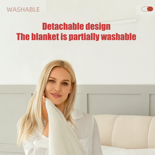 Electric Heated Throw Blanket with Sherpa Fleece Flannel Exterior and Auto Shut-Off Timer - Image 10