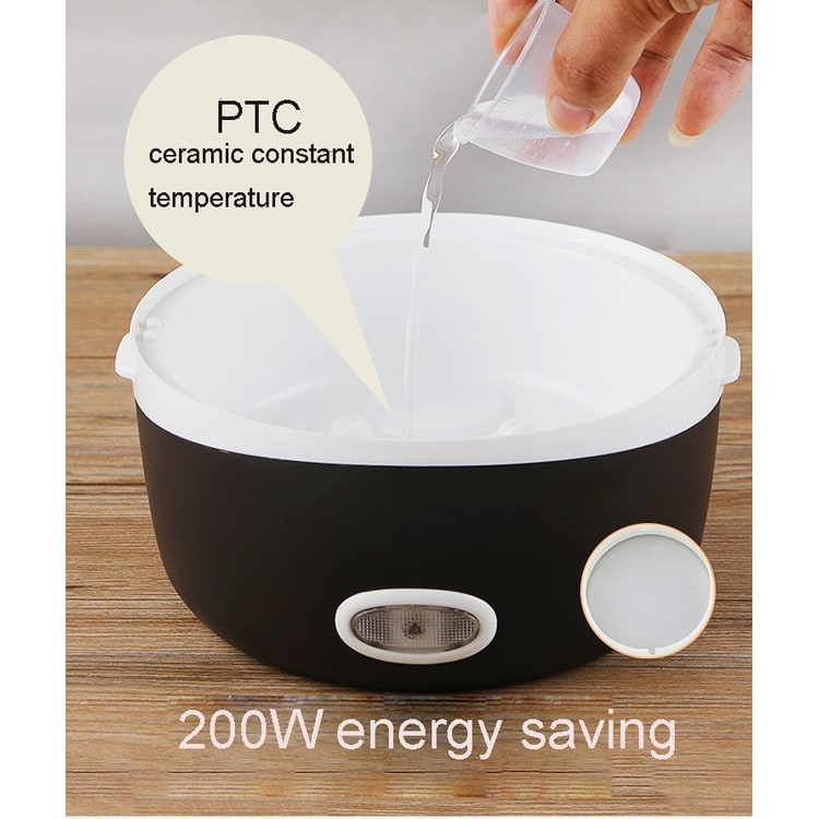 Electric Heating Lunch Box with Stainless Steel Bowls and Detachable Power Cord Heated - Image 6