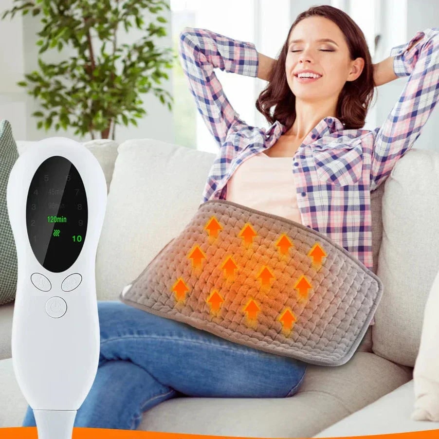 Electric Heating Pad for Lower Back and Neck with Moist Heat Digital Controller and Portable Design - Image 1