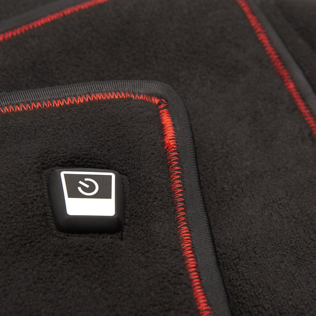 Electric Heating Pad for Lower Back Pain with Fleece Cover and Red Stitching Menstrual - Image 8