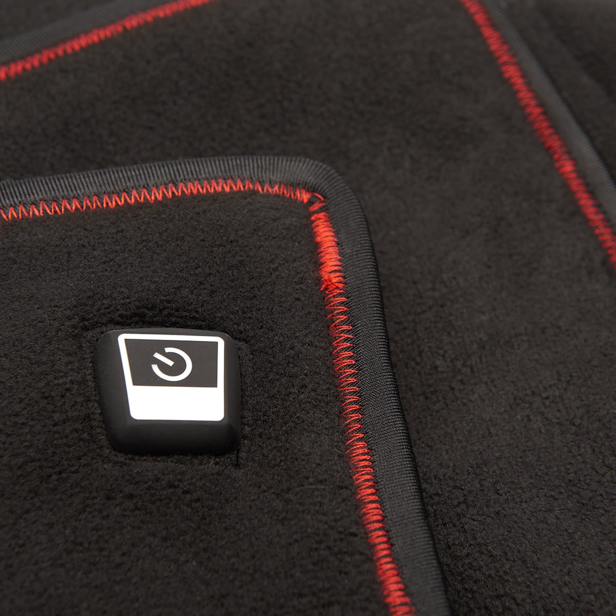 Electric Heating Pad for Lower Back Pain with Fleece Cover and Red Stitching Menstrual - Image 8