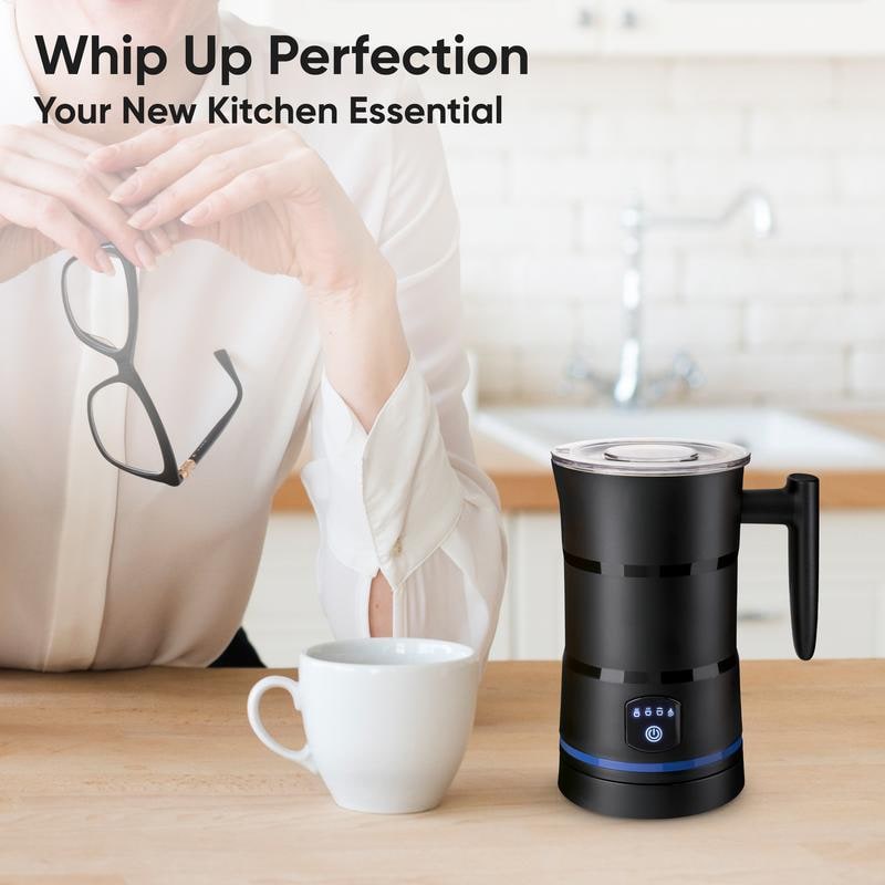 Electric Milk Frother and Steamer with Four Frothing Modes and Automatic Heating - Image 3