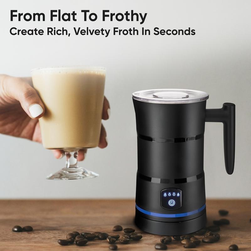Electric Milk Frother and Steamer with Four Frothing Modes and Automatic Heating - Image 4