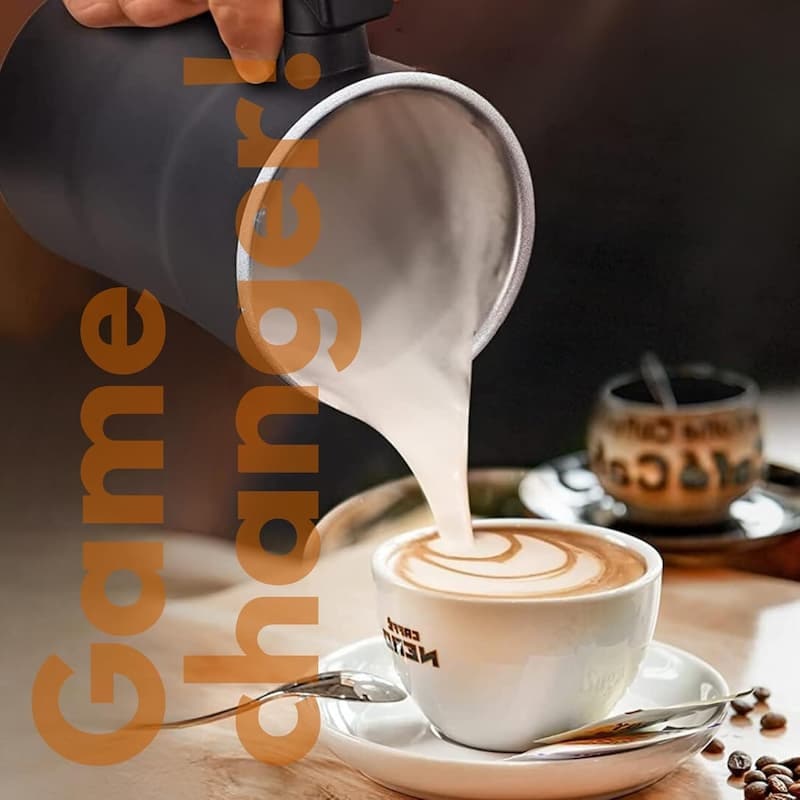 Electric Milk Frother and Steamer with Four Frothing Modes and Automatic Heating - Image 6