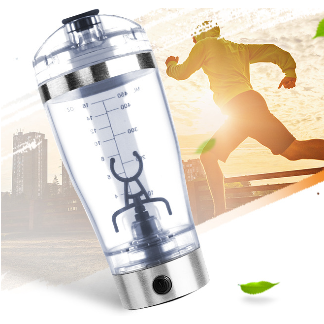Electric Protein Drink Shaker Bottle with USB Charging and Mixing Paddle for Powder Shakes - Image 11