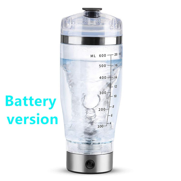 Electric Protein Drink Shaker Bottle with USB Charging and Mixing Paddle for Powder Shakes - Image 2