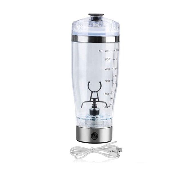 Electric Protein Drink Shaker Bottle with USB Charging and Mixing Paddle for Powder Shakes - Image 4
