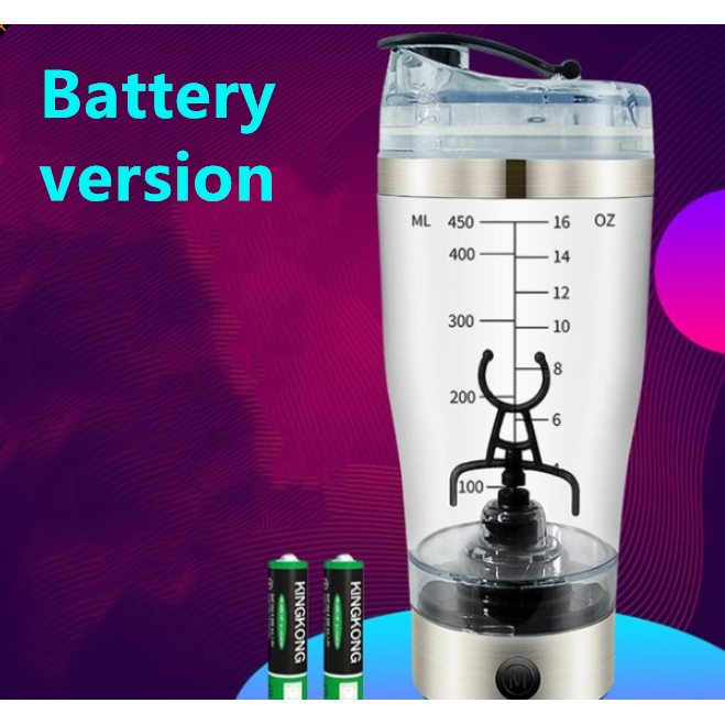Electric Protein Drink Shaker Bottle with USB Charging and Mixing Paddle for Powder Shakes - Image 7