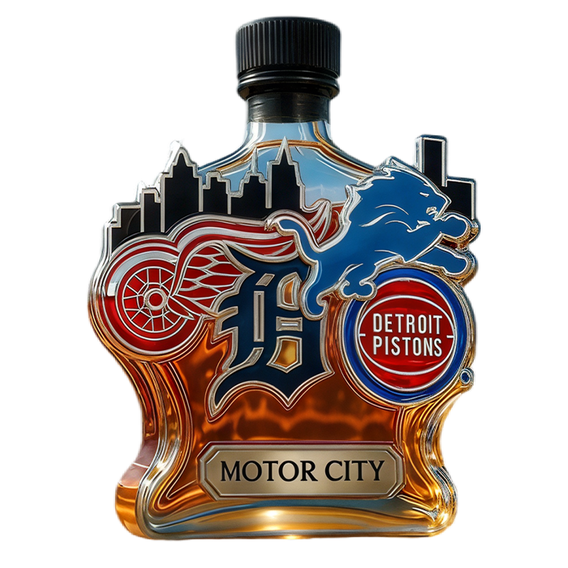 Embossed Glass Sports Novelty Whiskey Decanter Football Cork Stopper Gift Liquor - Image 2