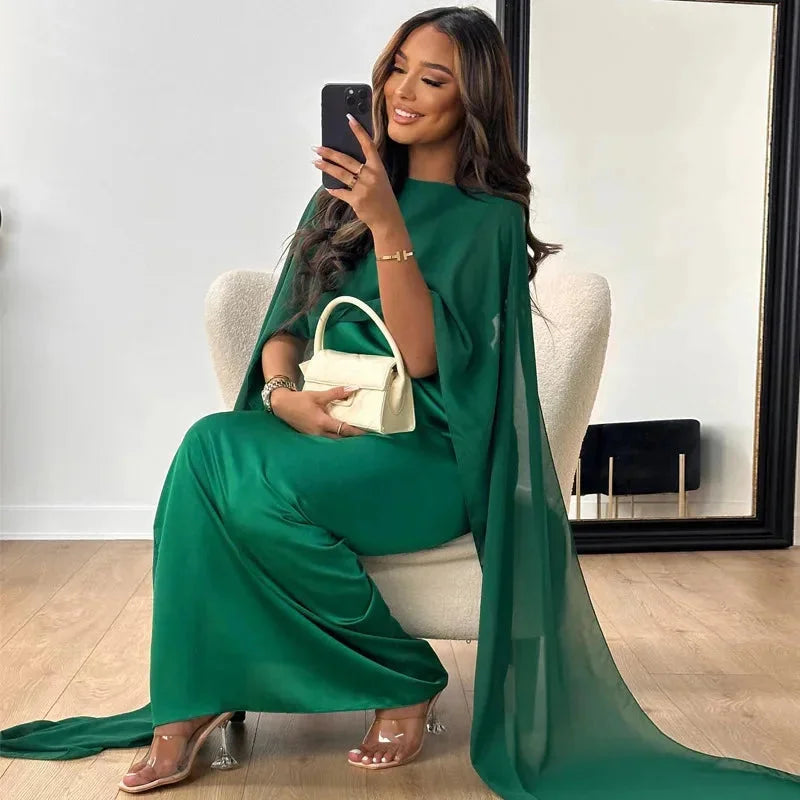 Lily | Maxi Dress Cape for Women - Perfect for Wedding Guests