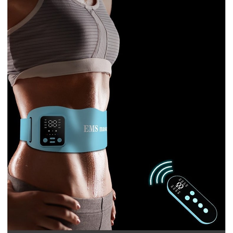 Ems Abdominal Belt with Heating and Remote Control for Muscle Toning and Fat Burn Ab - Image 5