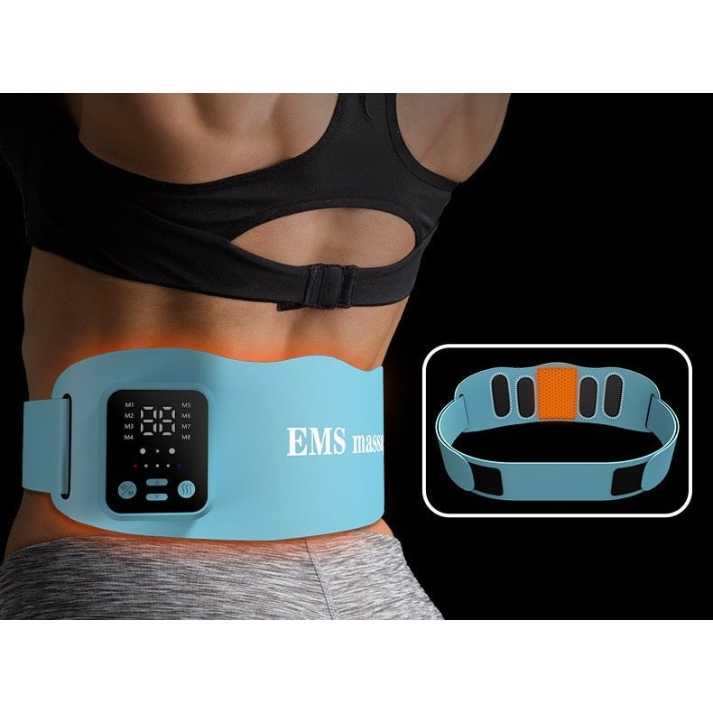 Ems Abdominal Belt with Heating and Remote Control for Muscle Toning and Fat Burn Ab - Image 6