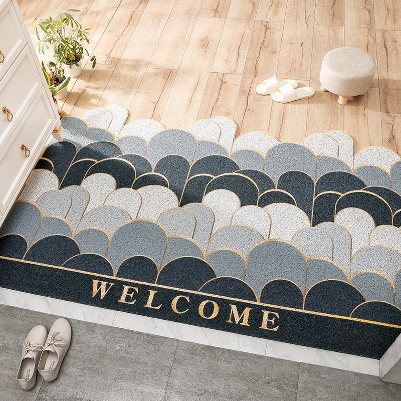 Entryway Doormat with Christmas and Halloween Coir Design Indoor Outdoor Dirt Trapping Low Profile - Image 3