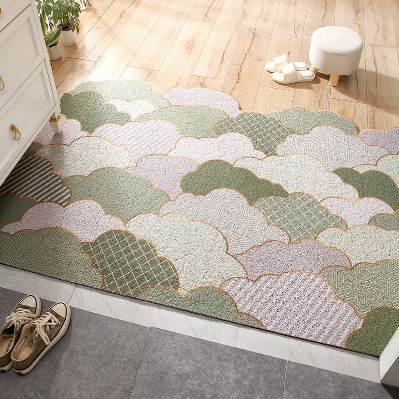 Entryway Doormat with Christmas and Halloween Coir Design Indoor Outdoor Dirt Trapping Low Profile - Image 4