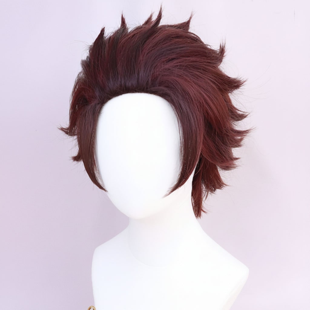 Epic Anime Cosplay Wig for Halloween Costumes with Layered Synthetic Hair - Image 1