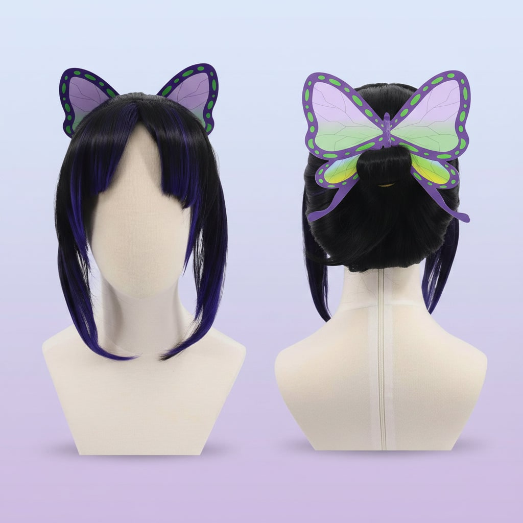 Epic Anime Cosplay Wig for Halloween Costumes with Layered Synthetic Hair - Image 7