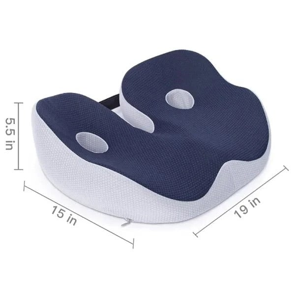 Ergonomic Desk Chair Seat Cushion with Coccyx Cutout Pressure Relief for Car and Office - Image 11