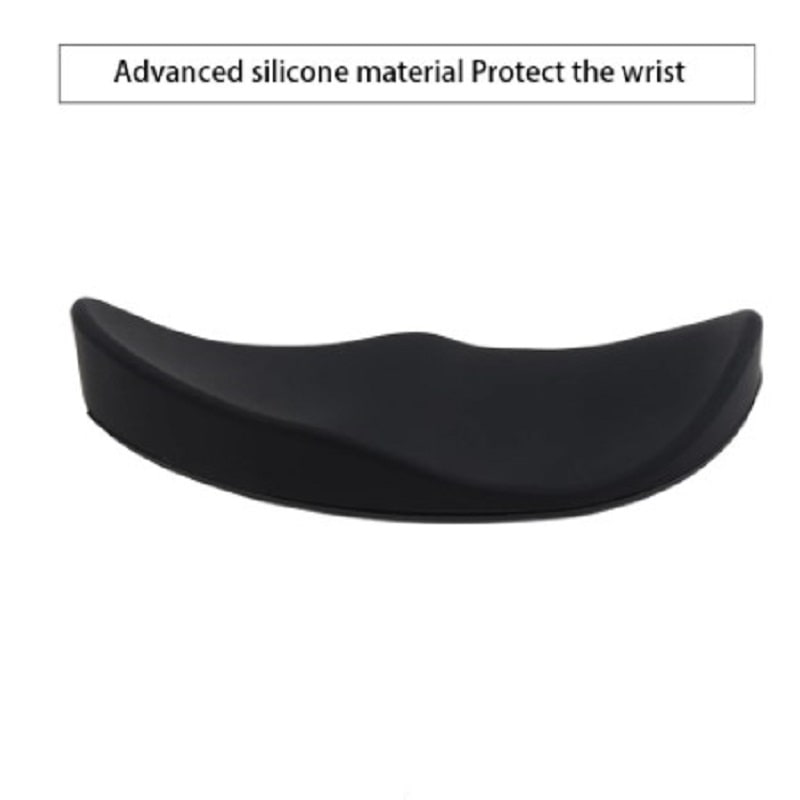 Ergonomic Mouse Wrist Rest Pad with Gliding Base and Contoured Silicone Support for Computer Gaming - Image 2