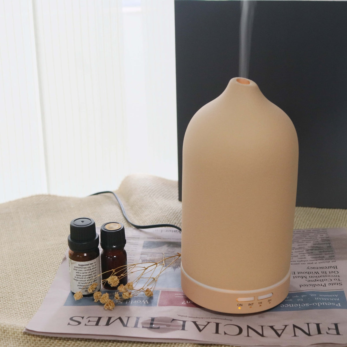 Essential Oil Diffuser and Aroma Humidifier with Ceramic Dome Timer and Ultrasonic Mist - Image 8