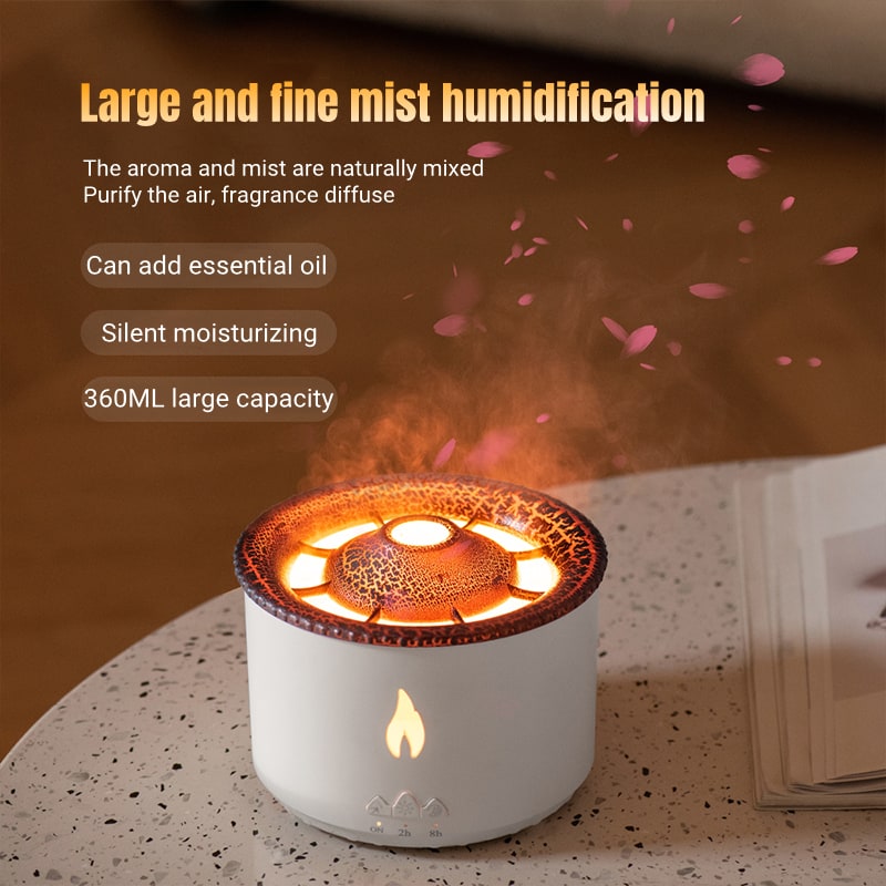 Essential Oil Diffuser and Aroma Humidifier with Light and Jellyfish Mist Ring for Room Freshener - Image 15