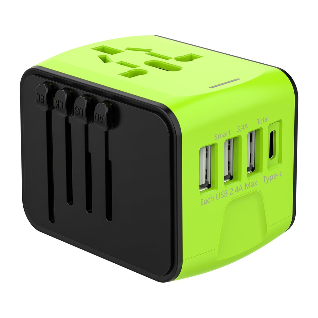 Eu Travel Adapter Plug with Universal Sockets Usb-A and Usb-C Ports for International Power - Image 3