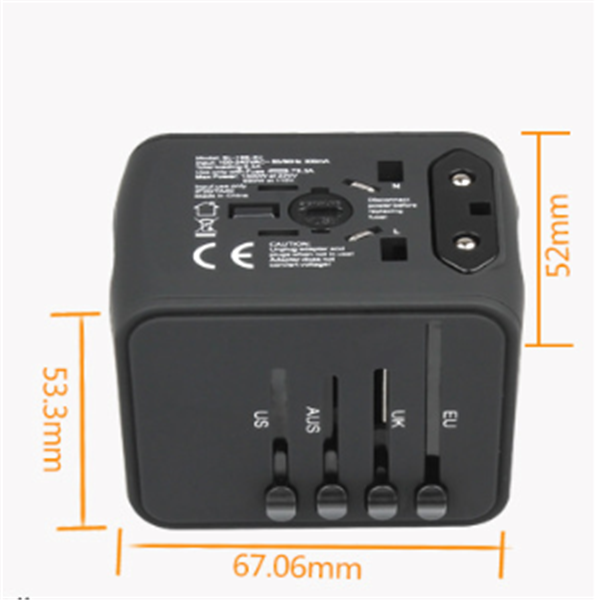 Eu Travel Adapter Plug with Universal Sockets Usb-A and Usb-C Ports for International Power - Image 5