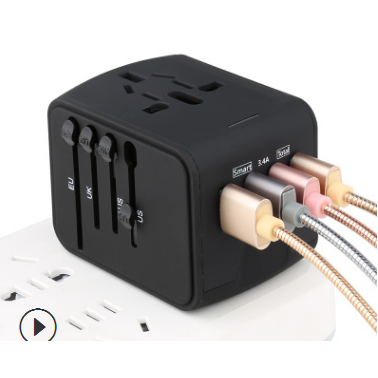 Eu Travel Adapter Plug with Universal Sockets Usb-A and Usb-C Ports for International Power - Image 6