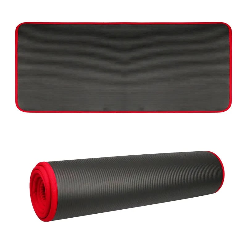 Exercise Mat and Bikram Yoga with 10mm Non-Slip Cushioning for Comfort and Stability Thick - Image 10