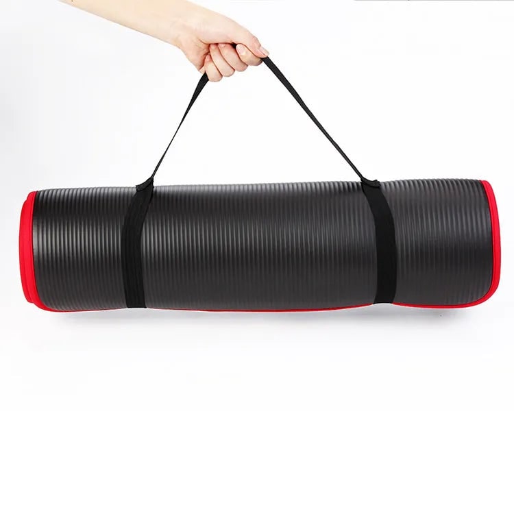 Exercise Mat and Bikram Yoga with 10mm Non-Slip Cushioning for Comfort and Stability Thick - Image 11