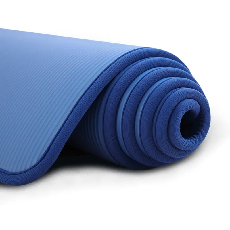 Exercise Mat and Bikram Yoga with 10mm Non-Slip Cushioning for Comfort and Stability Thick - Image 5
