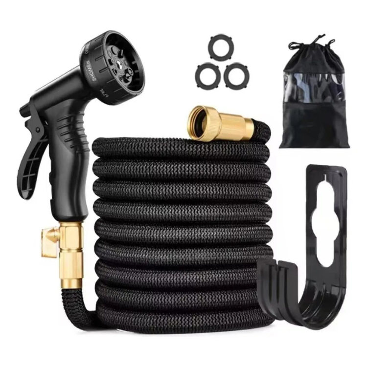 Expandable Expanding Garden Hose with 8-Pattern Spray Nozzle Brass Fittings and Anti-Kink Design - Image 17
