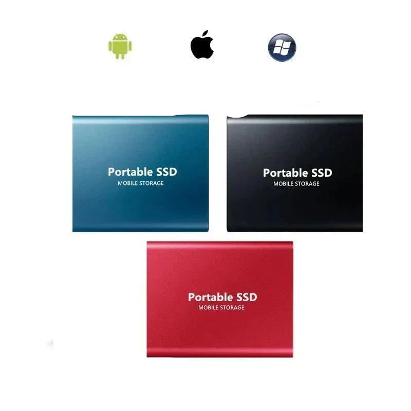 External Ssd Portable Solid State Drive with Usb-C and Aluminum Enclosure for PC - Image 3