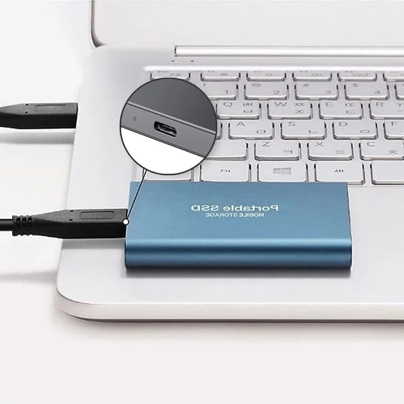 External Ssd Portable Solid State Drive with Usb-C Fast Storage - Image 1