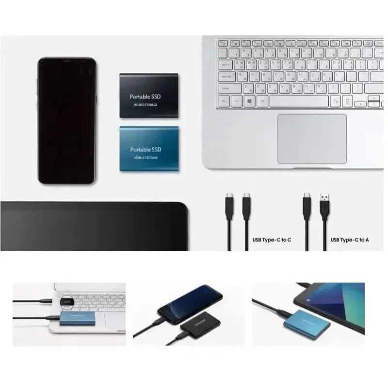 External Ssd Portable Solid State Drive with Usb-C for Fast File Transfer - Image 6