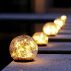 Solar-Powered Glass Sphere - Garden Decoration