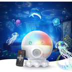 LED Night Light Projector with Ocean & Star Effects – Relaxing Bedroom Projector with Music Feature for Kids and Adults