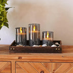 Flameless LED Candle Set for Home Decor – Realistic Flickering Candles – Safe Ambient Lighting for Living Room & Bedroom