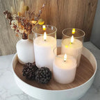 Flameless LED Candle Set for Home Decor – Realistic Flickering Candles – Safe Ambient Lighting for Living Room & Bedroom