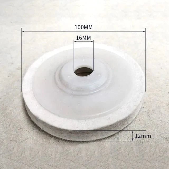 Felt Polishing Wheel 100mm Wool Disc Pad Angle Grinder - Image 5
