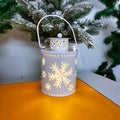 Festive Christmas Lantern with LED Light and Metal Cutout Design Outdoor Wall - Image 9