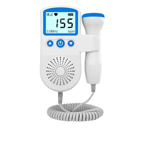 Fetal Doppler with Speaker Backlit Display Home Use Portable Lcd Screen Baby Heartbeat Monitor - Image 3