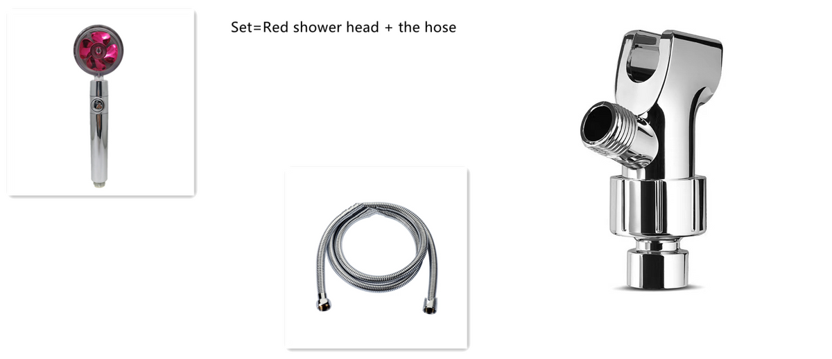 Filtered Shower Head with High Pressure Water Filtration and Rotating Propeller Fan Handheld - Image 100