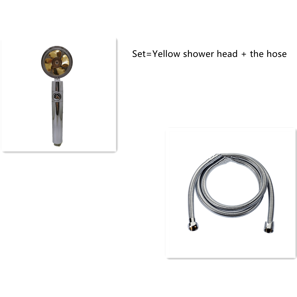 Filtered Shower Head with High Pressure Water Filtration and Rotating Propeller Fan Handheld - Image 10