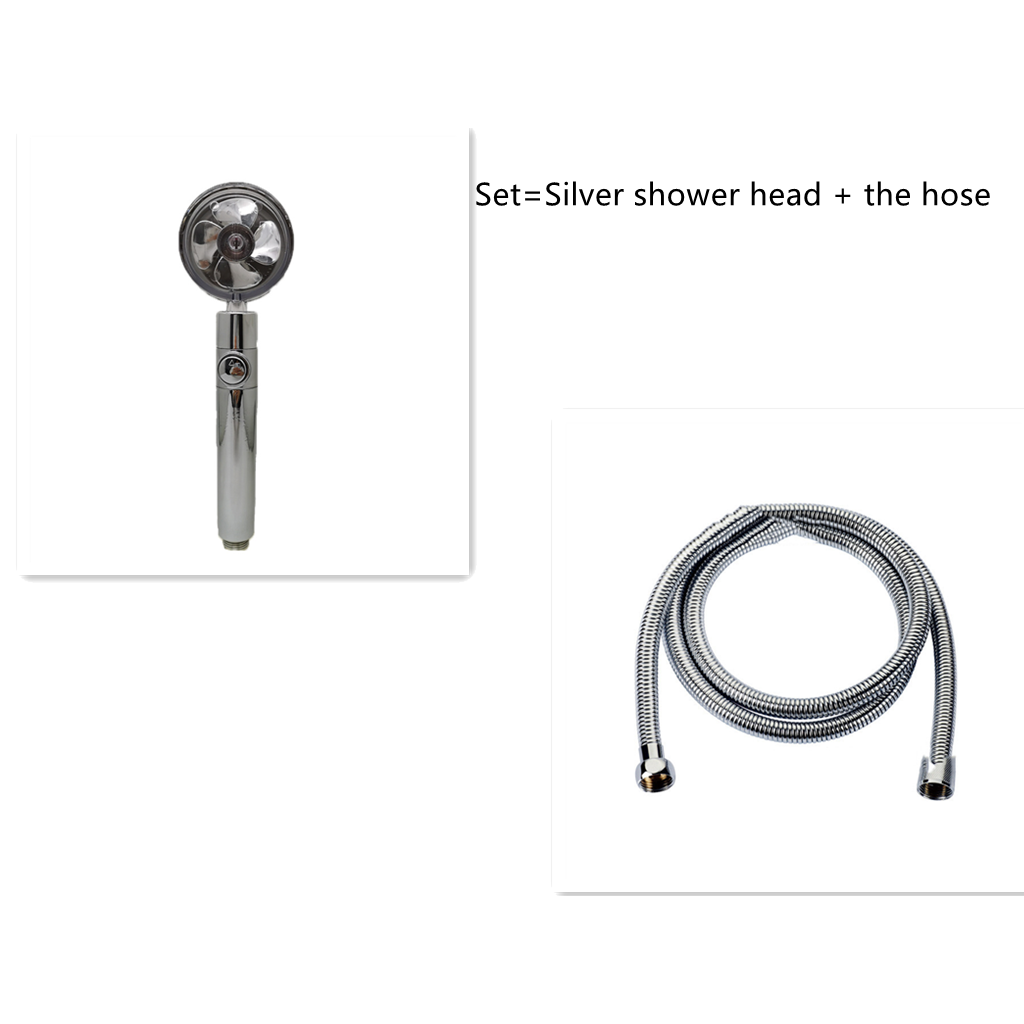 Filtered Shower Head with High Pressure Water Filtration and Rotating Propeller Fan Handheld - Image 12