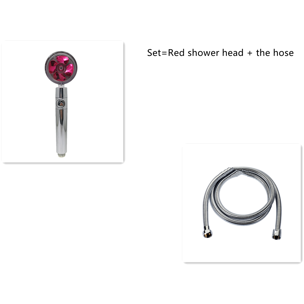 Filtered Shower Head with High Pressure Water Filtration and Rotating Propeller Fan Handheld - Image 33