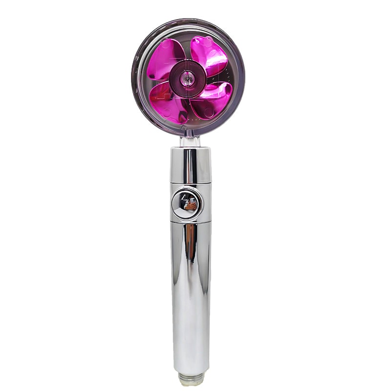 Filtered Shower Head with High Pressure Water Filtration and Rotating Propeller Fan Handheld - Image 56