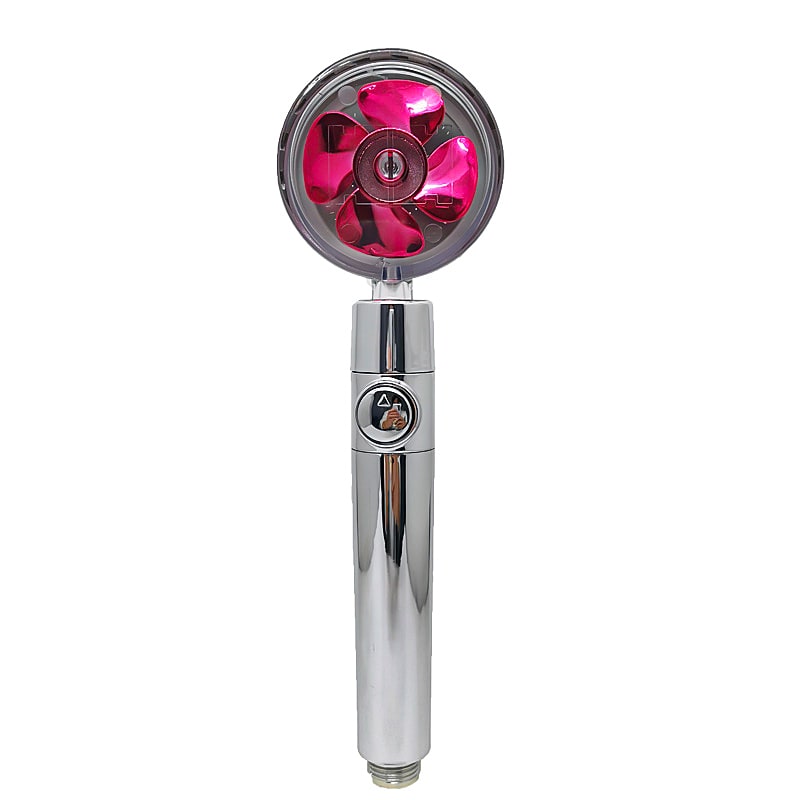 Filtered Shower Head with High Pressure Water Filtration and Rotating Propeller Fan Handheld - Image 5