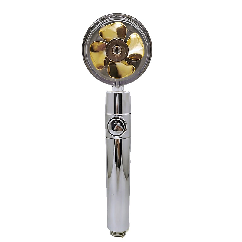 Filtered Shower Head with High Pressure Water Filtration and Rotating Propeller Fan Handheld - Image 62