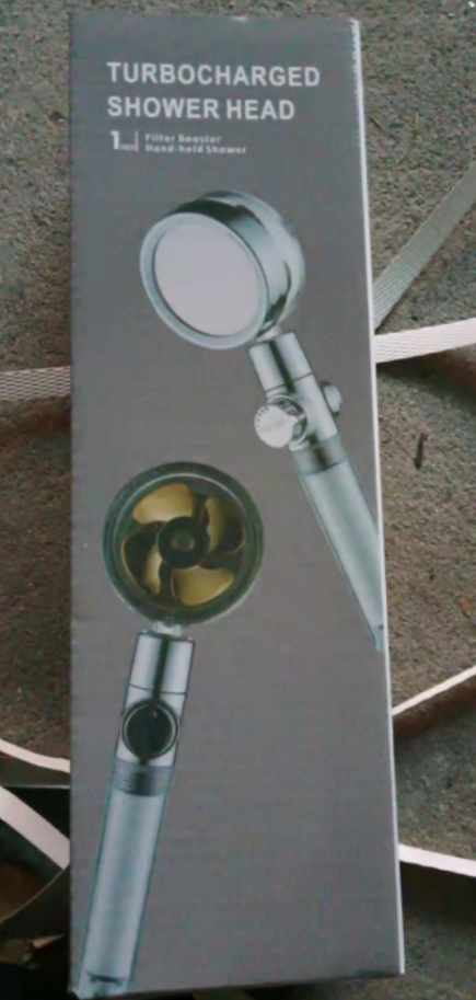 Filtered Shower Head with High Pressure Water Filtration and Rotating Propeller Fan Handheld - Image 69