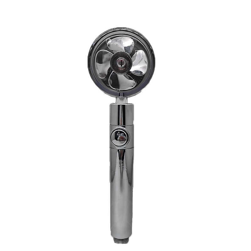 Filtered Shower Head with High Pressure Water Filtration and Rotating Propeller Fan Handheld - Image 79
